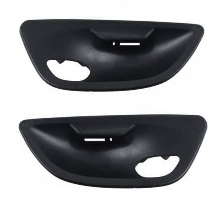 MANERE - Set 2 Ornamente Manere Levier Usa Dedicat BMW Seria 5 F10 F11, Negru