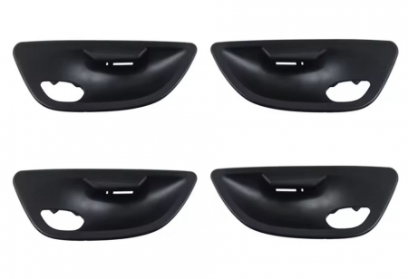 MANERE - Set 4 Ornamente Manere Levier Usa Dedicat BMW Seria 5 F10 F11, Negru