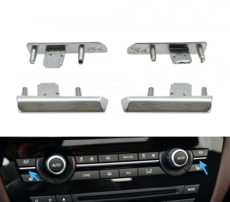 Set 2 Trim Ornament Panou Clima Dedicat BMW X5 X6 F15 F16 [2]
