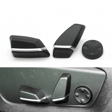 Set 3 Butoane Reglaj Scaun Dedicat BMW F01 F02 F06 F07 F10 F11 F15 F16, Stanga [2]