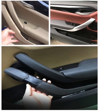 Set 4 Manere Exterior Usa Stanga Dreapta Dedicat BMW X1 E84, Negru Mat [1]