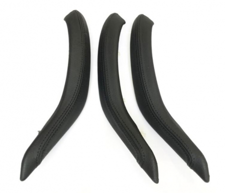 X6 F16 X6M F86 - Set 3 Manere Exterior Piele Usa Pasager Dedicat BMW X5 X6 F15 F16, Negru