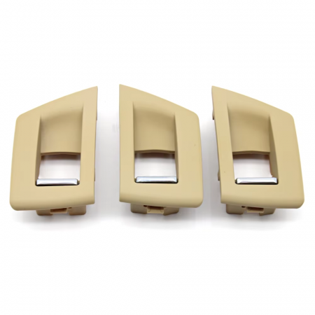 PIESE INTERIOR - Set 3 Ornamente Butoane Geamuri Pasageri Dedicat BMW Seria 5 F10 F11, Bej