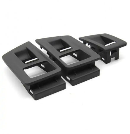 Set 3 Ornamente Butoane Geamuri Pasageri Dedicat BMW Seria 5 F10 F11, cu perdeluta, Negru [1]