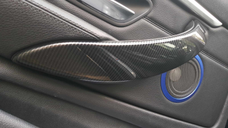 Set 2 Manere Exterior Usa Portiera Dedicat BMW F30 F31 F32 F33 F34 F35 F36 F80 F82 F83 M3 M4, Negru Carbon [5]