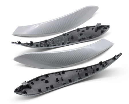 SERIA 3 - Set 4 Manere Exterior Usa Portiera Dedicat BMW F30 F31 F34 F35 F36, Argintiu Carbon