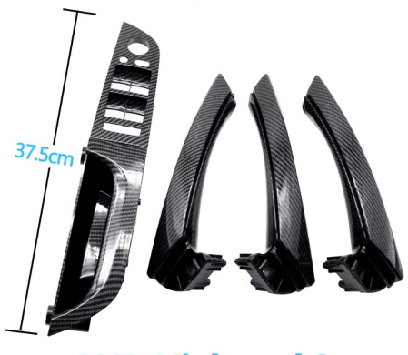 Set 4 Manere Usi Dedicat BMW Seria 3 E90 E91, Negru Carbon [1]