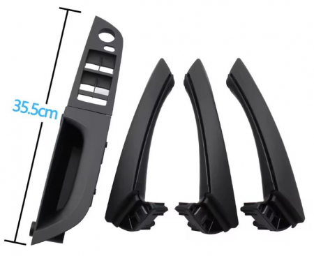 Set 4 Manere Usi Dedicat BMW Seria 3 E90 E91, Negru [1]