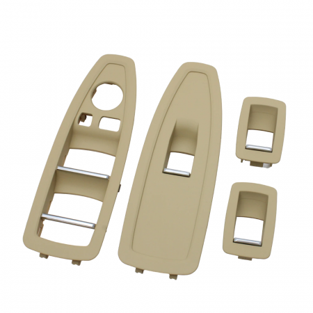 Set 4 Ornamente Butoane Usi Dedicat BMW F20 F21 F30 F31 F34 GT F35 F36, Bej