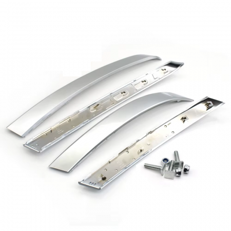 MANERE - Set 4 Trim Ornament Maner Usa Dedicat BMW Seria 5 E60 E61, Stanga-Dreapta Fata-Spate, Argintiu