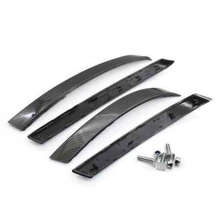 MANERE - Set 4 Trim Ornament Maner Usa Dedicat BMW Seria 5 E60 E61, Stanga-Dreapta Fata-Spate, Negru Carbon
