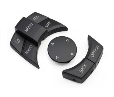 Set 6 Butoane Consola Multimedia iDrive Dedicat BMW Seria E E81 E82 E87 E88 E90 E91 E92 E60 E61 E63 E84 E89 E70 E71, cu buton CD [5]