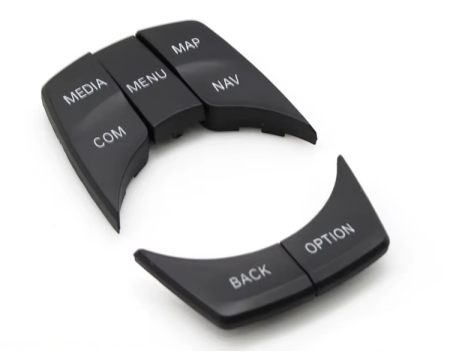 ALTE BUTOANE - Set 6 Butoane Consola Multimedia iDrive Dedicat BMW X3 X4 G30 G31 G32 G11 G12 G01 G02 F97 F98, Negru