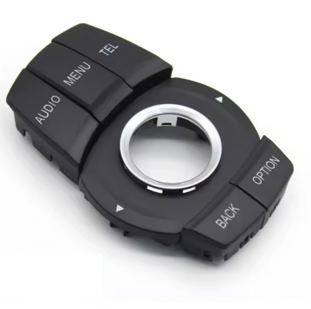 ALTE BUTOANE - Set 7 Piese Butoane Consola Multimedia iDrive Dedicat BMW F20 F21 F45 F46 F48 F49 F30 F32 F33 F82, Negru
