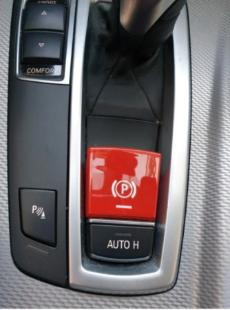 Buton Capac Frana Parcare Parking Dedicat BMW F01 F02 F06 F12 F07 F10 F11 F25 F26, NonFacelift, Rosu [4]