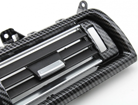 Set 3 Grile Ventilatie Aer BMW Seria 5 F10 F11, Fata, Negru Carbon [1]