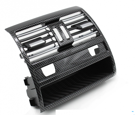 Set 4 Grile Ventilatie Aer BMW Seria 5 F10 F11, Climatronic, Negru Carbon [3]