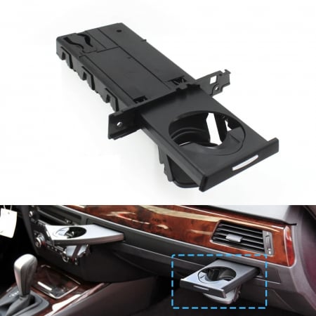 Suport Pahar Dedicat BMW Seria 3 E90 E91 E92 E93, Dreapta, Negru [2]