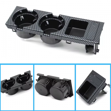 Suport Pahare Dedicat BMW Seria 3 E46, Negru Carbon [1]