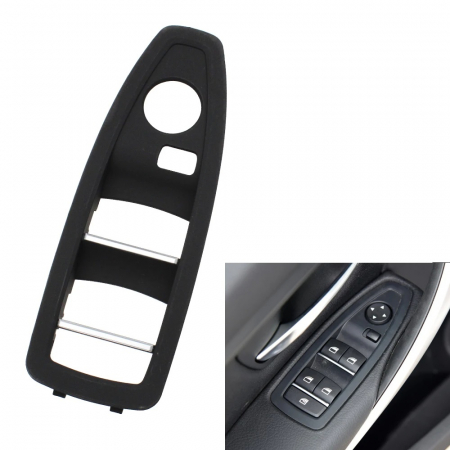 Trim Ornament Butoane Usa Dedicat BMW F20 F21 F30 F31 F34 GT F35 F36, Stanga, Negru [1]