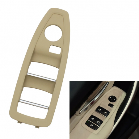 Trim Ornament Butoane Usa Dedicat BMW F20 F21 F30 F31 F34 GT F35 F36, Stanga, Bej [1]