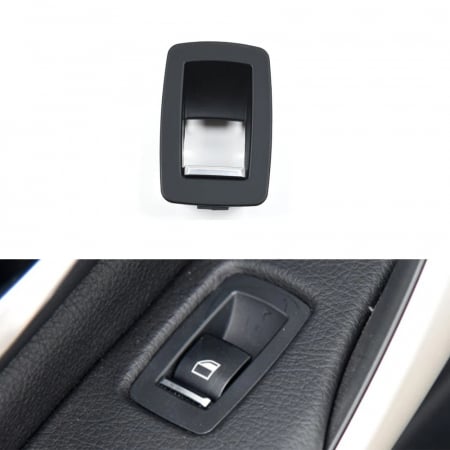 Trim Ornament Buton Geam Usa Dedicat BMW F20 F21 F30 F31 F34 GT F35 F36, Negru [1]