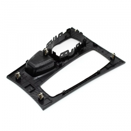 Trim Ornament Consola Centrala Dedicat BMW X5 X6 E70 E71, Negru carbon [2]