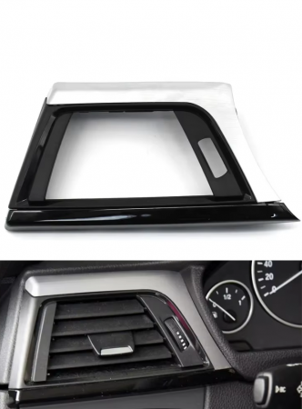 Trim Ornament Grila Ventilatie Aer Dedicat BMW F30 F31 F34 F35 F32 F33 F36 F82 F83, Stanga, Argintiu [1]
