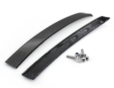 SERIA 5 - Set 2 Trim Ornament Maner Usa Dedicat BMW Seria 5 E60 E61, Stanga-Dreapta Fata, Negru Carbon
