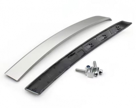 SERIA 5 - Set 2 Trim Ornament Maner Usa Dedicat BMW Seria 5 E60 E61, Stanga-Dreapta Fata, Argintiu Mat
