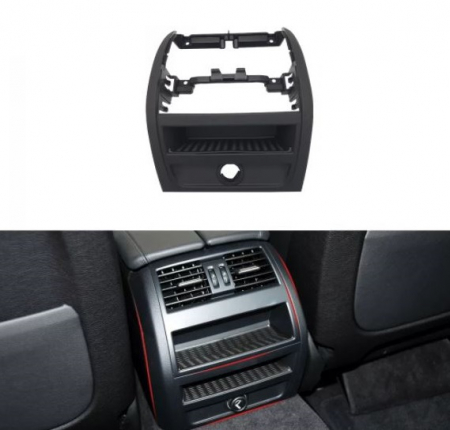 Trim Ornament Rama Grila Ventilatie Dedicat BMW Seria 5 F10 F11, NonFacelift, Negru [1]