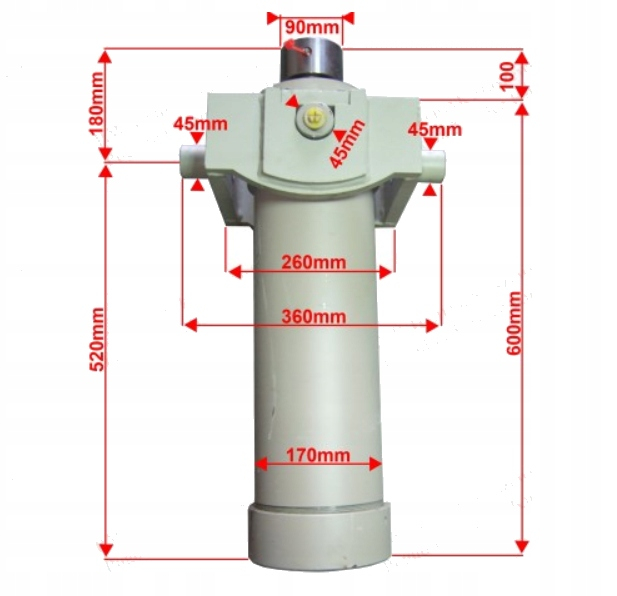 Cilindru hidraulic cursa 2000 mm capacitate 24 tone [2]