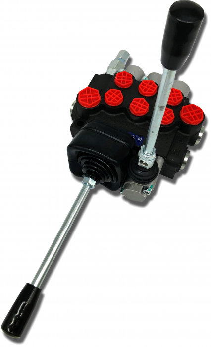 Distribuitor hidraulic cu 3 sectiuni debit maxim 40 lpm cu joystick [2]