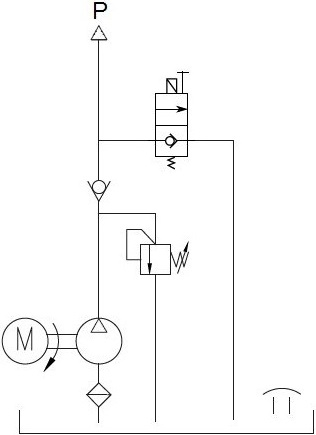 Grup hidraulic cu motor 380Vca, putere 1,1 KW, rezervor 4 litri si pompa 3l/min [2]