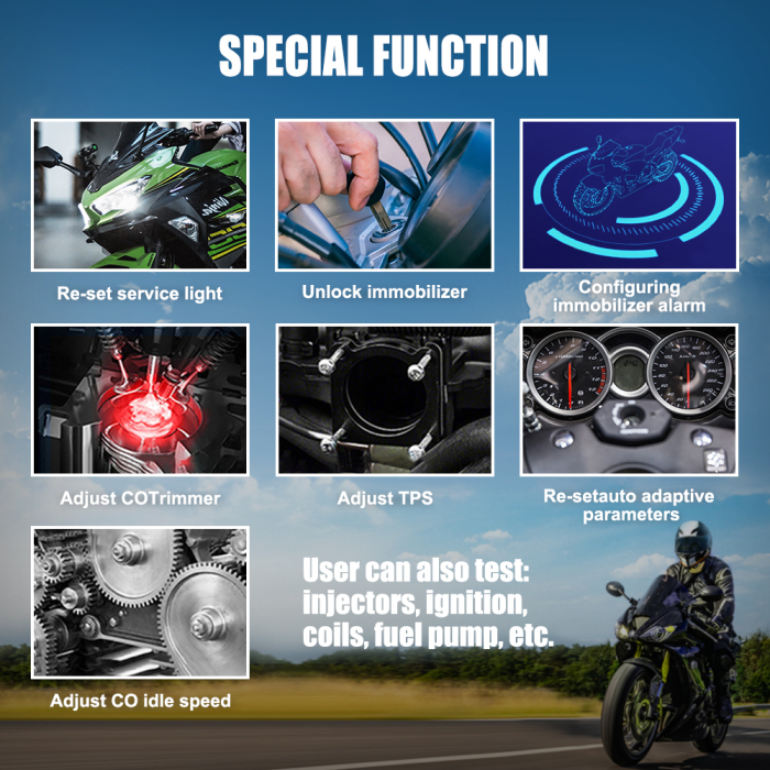 Interfata diagnoza JDiag M100 pentru motociclete [2]