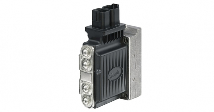 Modul Danfoss 11166818 PVEH electronic pentru distribuitoare PVG32, tensiune 11 - 32 Vcc, conector AMP [1]