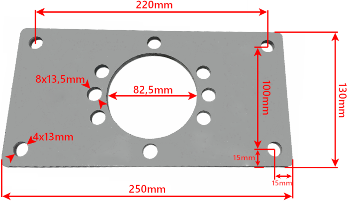 Motor hidraulic MP125 cu flansa montaj [4]