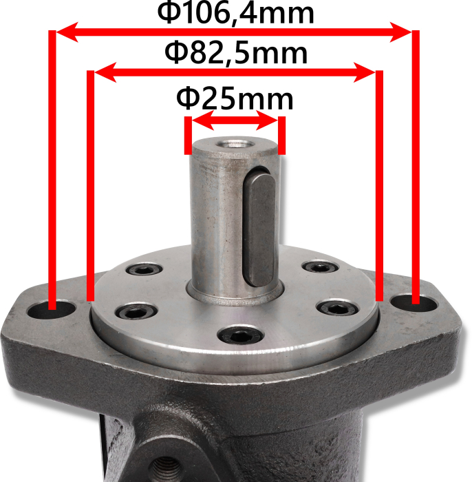 Motor hidraulic MP125 cu flansa montaj [5]