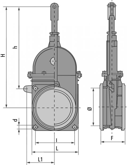 Robinet din alama 6" pentru vidanje R6C-EMH [2]