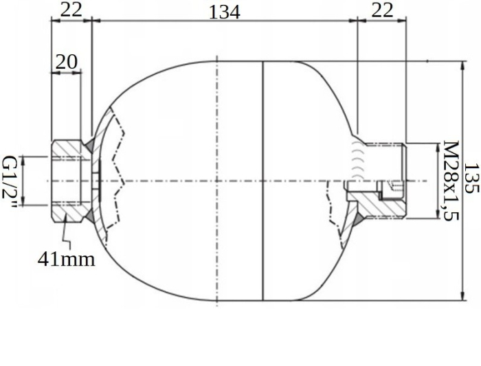 Sistem 2 acumulatoare hidraulice 1 litru cu supapa G1/2 pentru absorbtie socuri [2]