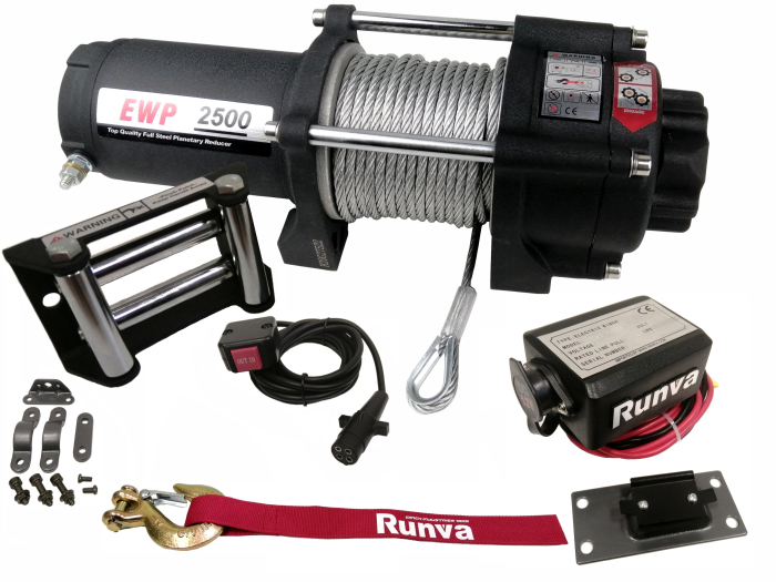 Troliu actionat electric 12Vcc EMH capacitate 1134Kg [2]