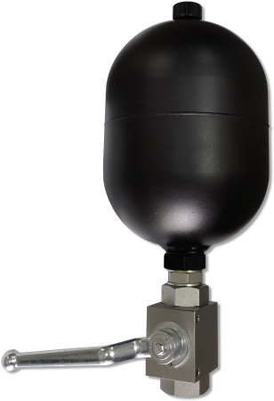Produse EmagMarketplace - Acumulator hidraulic socuri volum 2,8 Litri cu robinet inchidere 3/4"