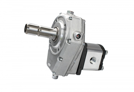 Pompe Utilaje Constructii - Ansamblu pompa hidraulica 22 cmc si multiplicator cu iesire cupla tata