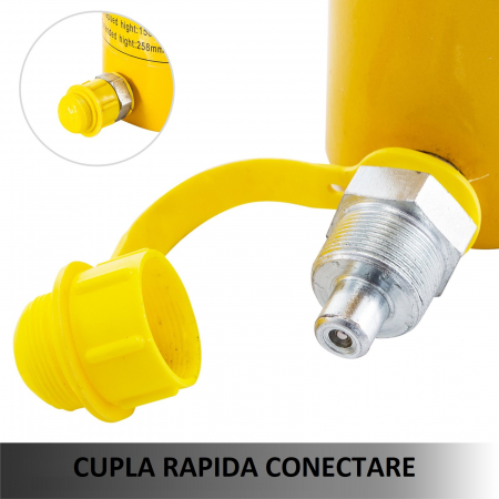 Cilindru hidraulic 700 Bar cu gaura, capacitate 30 tone si cursa 50 mm [1]