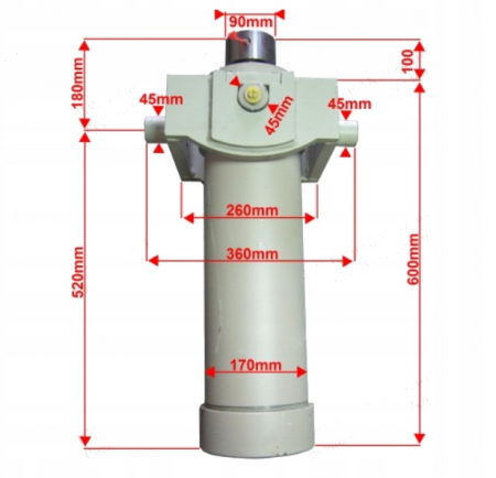 Cilindru hidraulic cursa 2000 mm capacitate 24 tone [1]