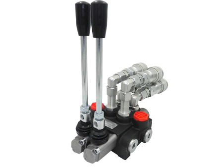 Piese de schimb tractoare - Distribuitor hidraulic manual cu 2 sectiuni cu cuple rapide mama EMH