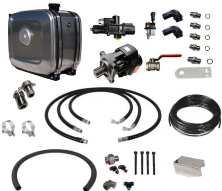 Accesorii Utilaje Constructii - Kit de Basculare cu bazin din otel 160 litri