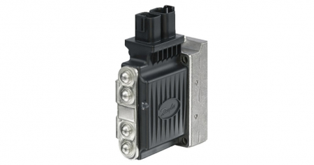 Module Danfoss proportionale - Modul Danfoss 11166818 PVEH electronic pentru distribuitoare PVG32, tensiune 11 - 32 Vcc, conector AMP