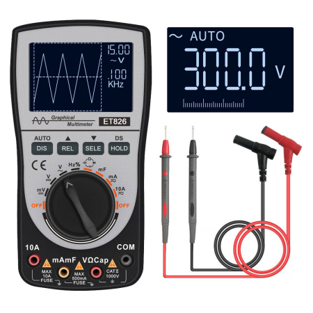 Osciloscop digital si multimetru cu testare diode 4000 valori masurate [1]