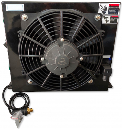 Racitoare ulei hidraulic - Racitor Ulei Hidraulic 100 lpm cu ventilator la 12 Vcc